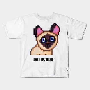 Cute Pixel Cat Kids T-Shirt